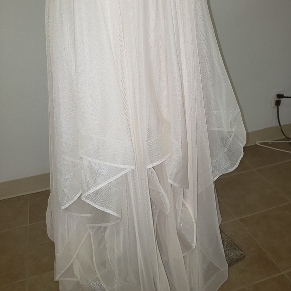 New Light Champagne Layered Dress size 9 - Picture 7 of 8
